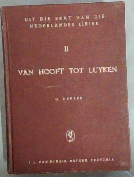 Van Hooft Tot Luyken Vol. 2 Only