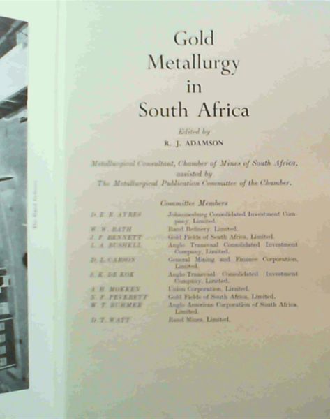 Gold Metallurgy in South Africa