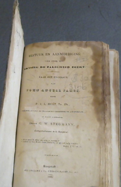 Bestuur en Aanmoediging voor ieder, die Ernstig de Zaligheid Zeokt. Naar het Engelsch van John Angell James