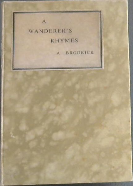 Image for A Wanderer's Rhymes A Wanderer's Rhymes
