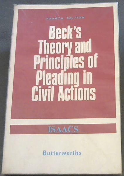 Beck's theory and principles of pleading in civil actions,