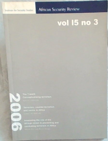 African Security Review Vol. 15 no. 3. 2006