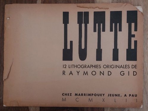 Lutte: 12 Lithographies Originales