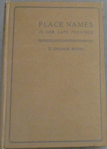 Place Names in the Cape Province