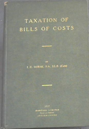Taxation of Bills of Costs