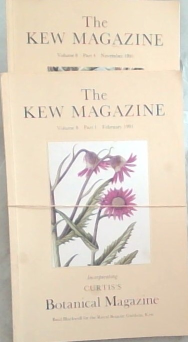 The Kew Magazine, Incorporating Curtis's Botanical Magazine Volume 8 Parts 1 to 4