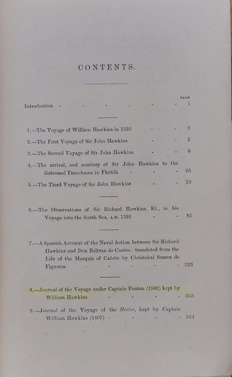 The Hawkins' Voyages during the Reign of Henry VIII, Queen Elizabeth, and James I