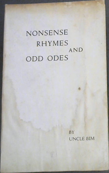 Nonsense Rhymes and odd Odes