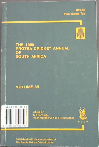 Protea Cricket Annual of South Africa (Volume 35) 1988