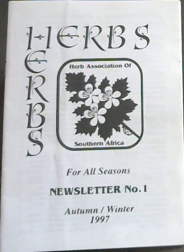 Herbs For All Seasons. Newsletter No. 1. Autumn / Winter 1997