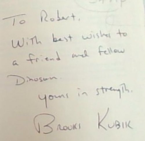 Knife, Fork, Muscle [signed by author]