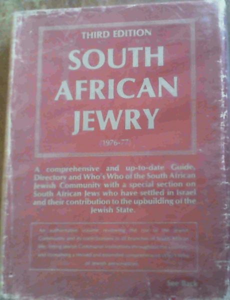 South African Jewry 1976 - 77 Edition