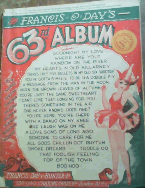 Francis & Days 63rd Album - with words, music, tonic sol-fa, ukulele, guitar & piano-accordion accompaniments