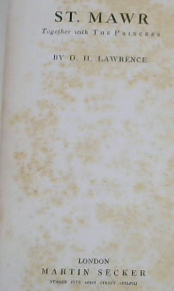 St. Mawr Together with The Princess