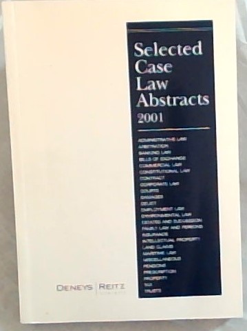 Selected Case Law Abstracts 2001