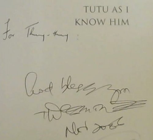 Tutu as I Know Him : On a Personal Note
