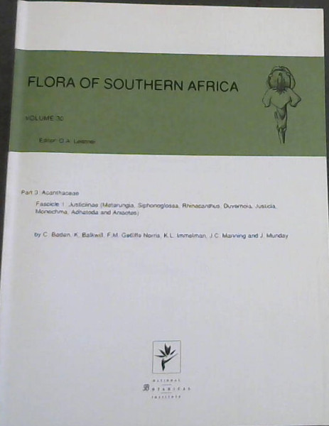 Flora of Southern Africa Volume 30 , Part 3 : Acanthaceae