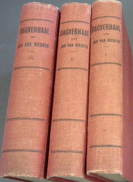 Dagverhaal van Jan van Riebeek, Commandeur aan de Kaap de Goede Hoop - 3 volumes (Werken van het Historisch Genootschap gevestigd te Utrecht - Nieuwe Serie No 39)