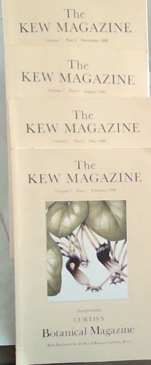 The Kew Magazine, Incorporating Curtis's Botanical Magazine Volume 7 Parts 1 to 4. 1990