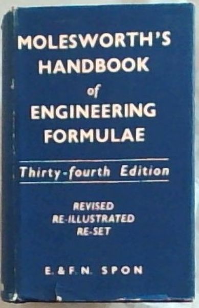Molesworth's Handbook of Engineering Formulae and Data
