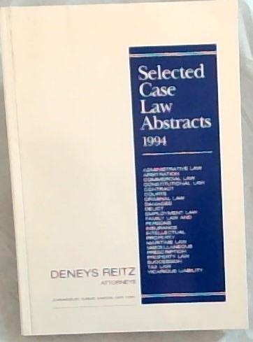 Selected Case Law Abstracts 1994