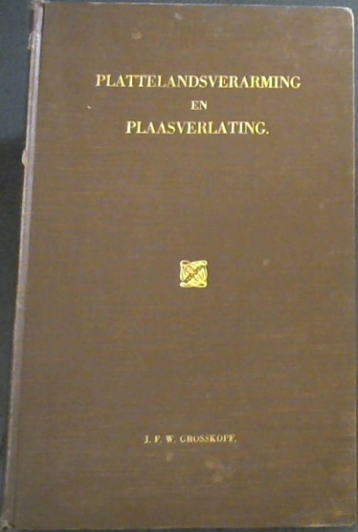 Die Armblanke-Vraagstuk in Suid-Afrika. Deel 1