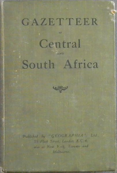 Gazetteer of Central & South Africa