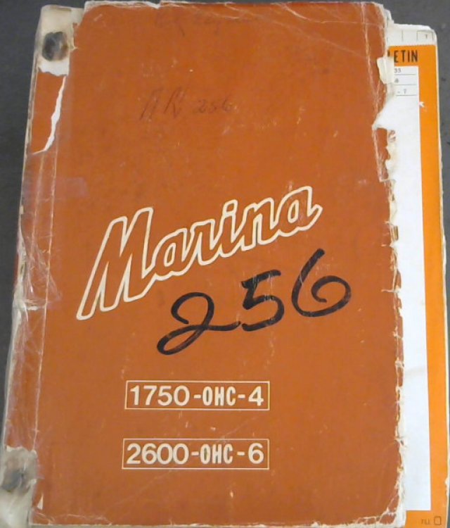 Marina 1750-OHC-4, 2600-OHC-6 Workshop Manual (Part No. PAF 452)