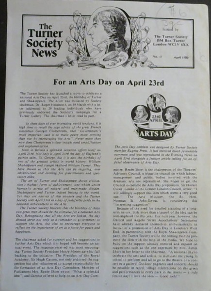 The Turner Society News: No 17 April 1980