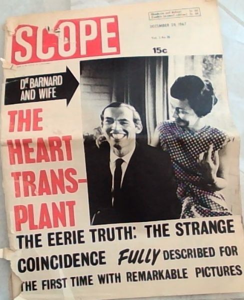 Scope Magazine. December 29, 1967 (The Heart Transplant Issue)