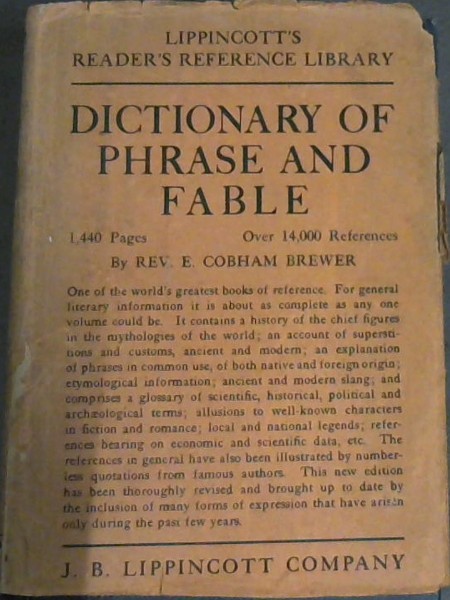 Dictionary of Phrase and Fable