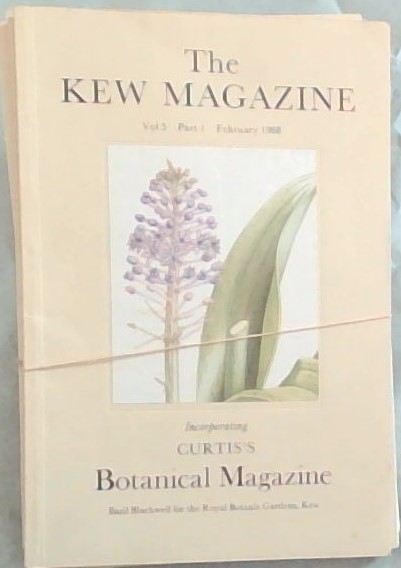 The Kew Magazine, Incorporating Curtis's Botanical Magazine Volume 5 Parts 1 to 4. 1988