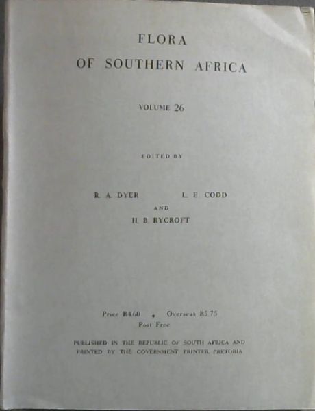 Flora of Southern Africa ; Volume 26