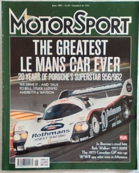 Motorsport June 2002, Porsche 956/962, Volume 78 No. 6