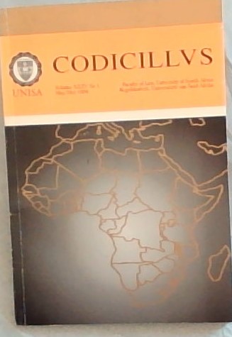 Codicillus Volume 35 No. 1. May 1994