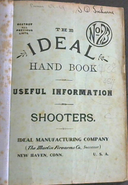 The Ideal Hand Book of Useful Information for Shooters