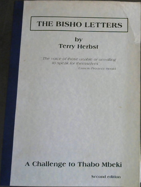 The Bisho Letters : A Challenge to Thabo Mbeki