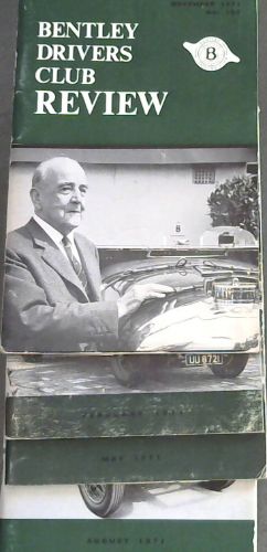 The Bentley Drivers Club Review . 4 Volumes : Feb, May, Aug & Nov. 1971. No. 99 to 102