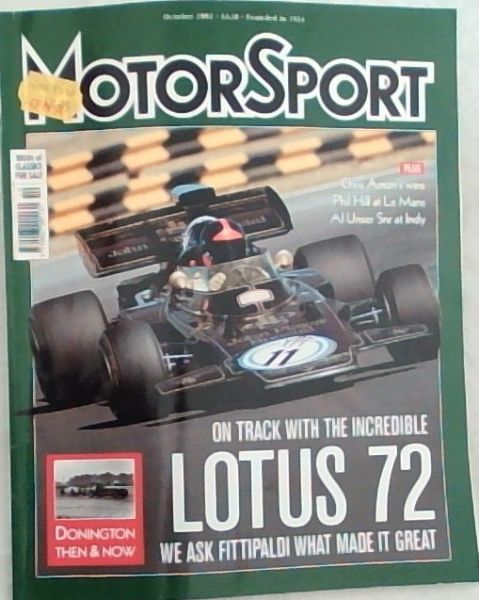 MotorSport: October 2002 Lotus 72 Vol.LXXVIII No.10