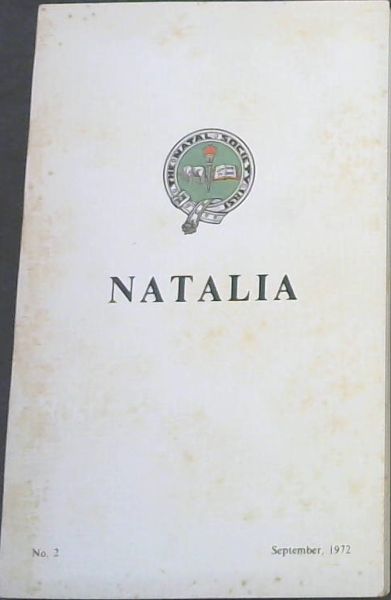 Natalia: Journal of the Natal Society, No. 2, September, 1972
