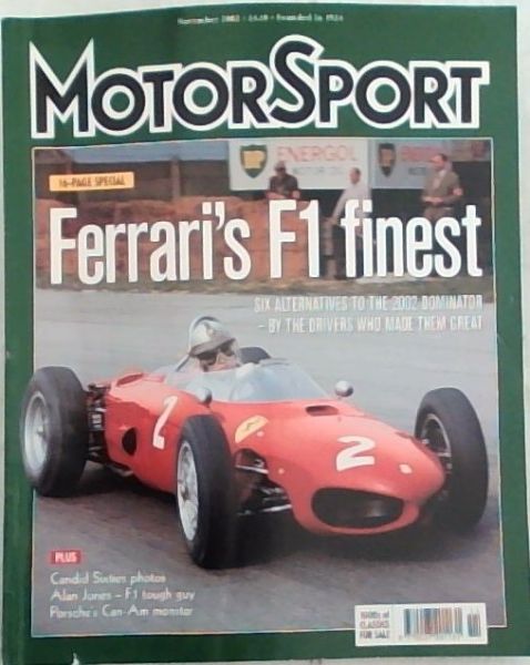 MotorSport: November 2002 Ferrari F1 Fiinest Vol.LXXVII No.11