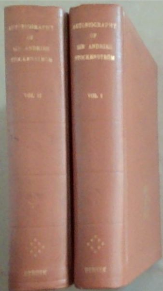 The Autobiography of the Late Sir Andries Stockenstrom