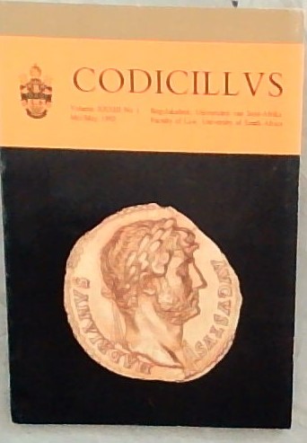 Codicillus Volume 33 No. 1. May 1992