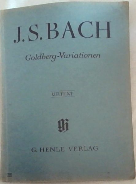 J.S. Bach Goldberg - Variationen. Urtext.