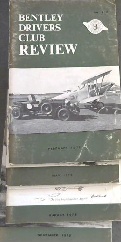 The Bentley Drivers Club Review . 4 Volumes : Feb, May, Aug & Nov. 1975. No. 115 to 118