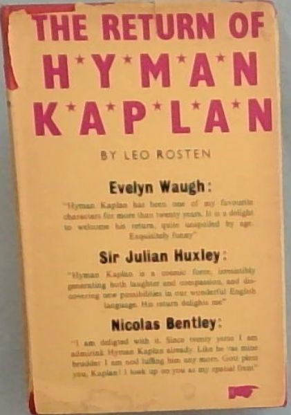 The Return of Hyman Kaplan