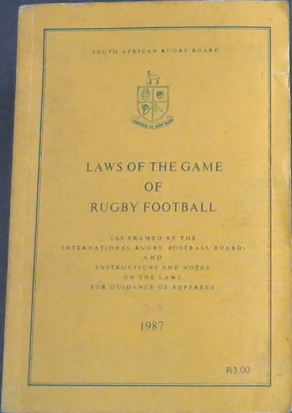 Laws of the Game of Rugby Football 1987