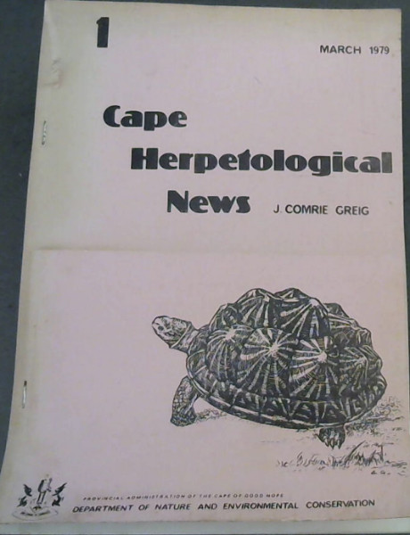 Cape Herpetological News : 1 - March 1979