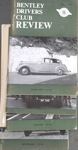 The Bentley Drivers Club Review . 4 Volumes : Feb, May, Aug & Nov. 1976. No. 119 - 122