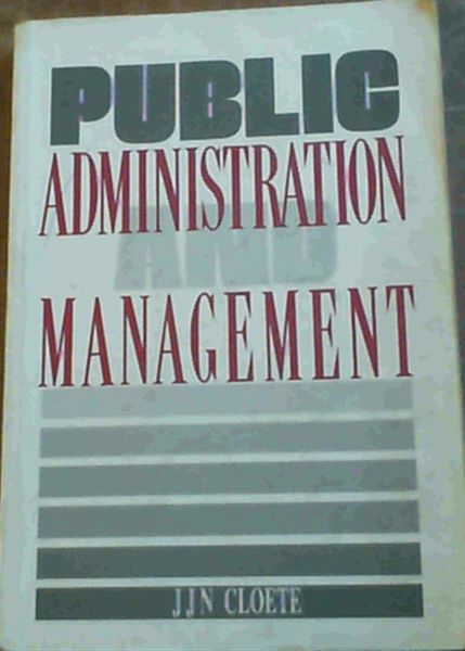 Public Administration and Management